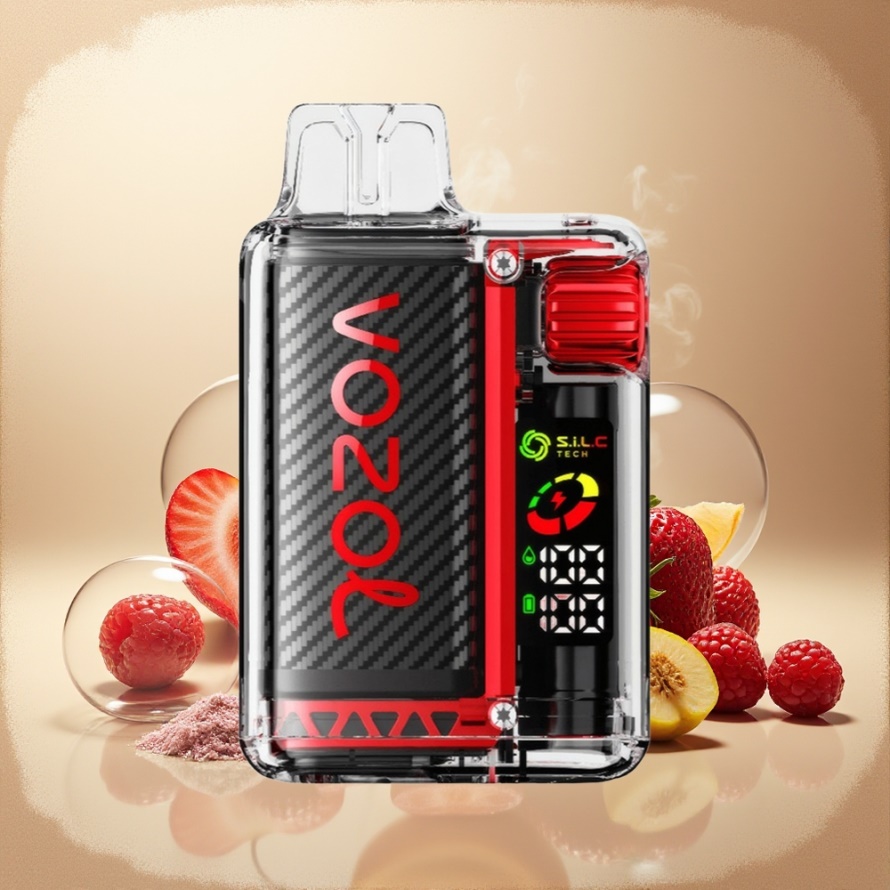 VOZOL Vista 20000 Puffs Svensk Grossist Engångs Vape Jordgubb Hallon Körsbär 650mAh OLED MCU 2% Nikotin