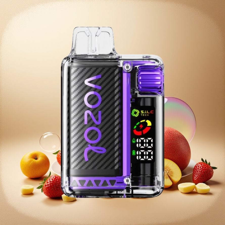 VOZOL Vista 20000 Puffs Svensk Grossist Engångs Vape Jordgubb Mango 650mAh OLED MCU PCR TPD
