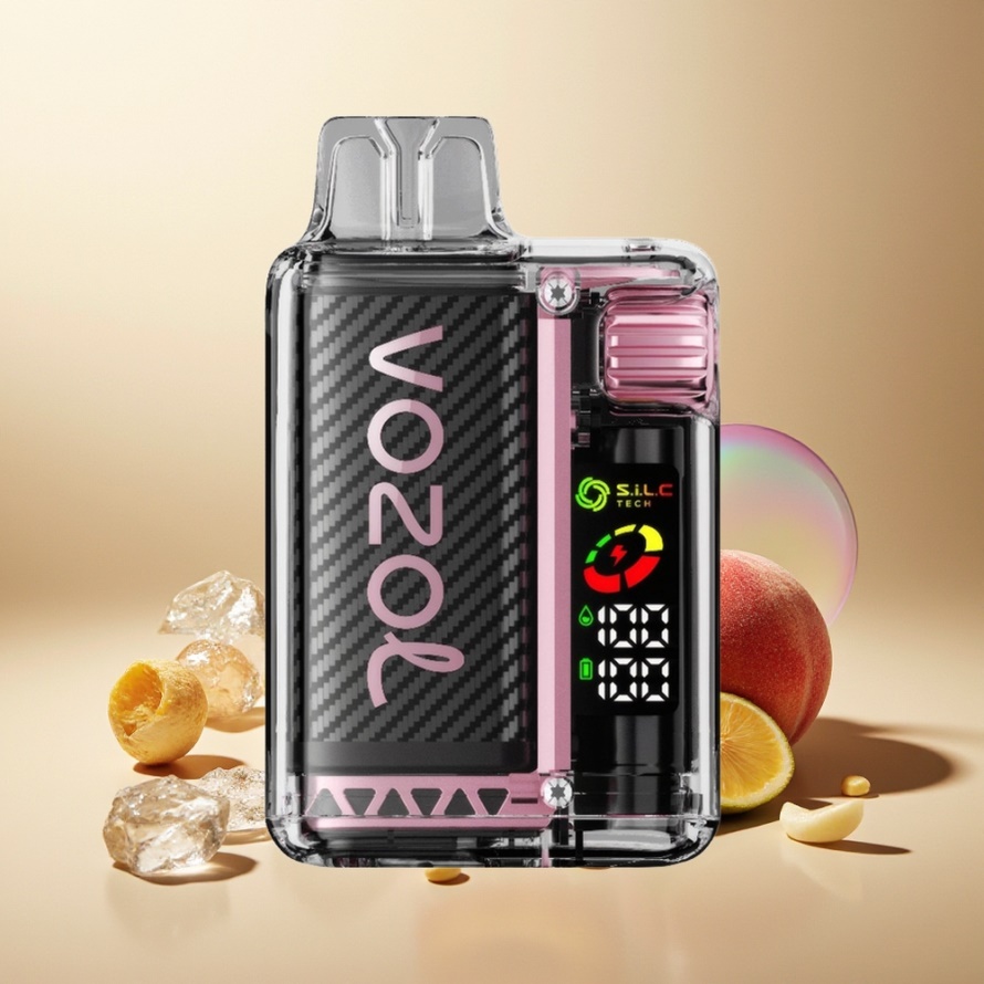 VOZOL Vista 20000 Puffs Svensk Grossist Engångs Vape Persika Is med 650mAh & 2% Nikotin