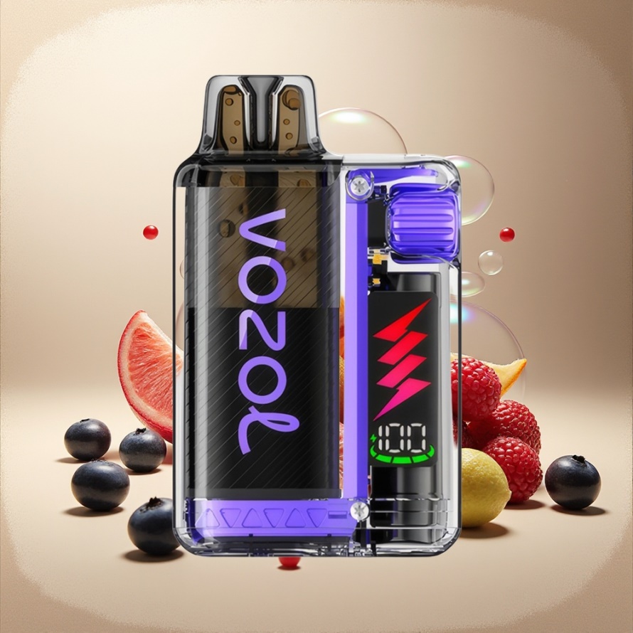 VOZOL VISTA PLUG 6000/10000 Svensk Grossist Engångs Vape Blåbär Sur Hallon med 360° Smakfrihet & 650mAh Batteri