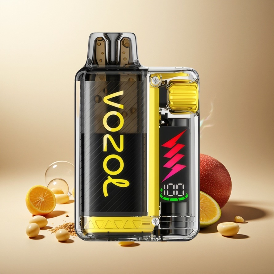 VOZOL VISTA PLUG 6000/10000 Svensk Grossist Engångs Vape Mango Is med 360° Smakfrihet & Synlig E-Vätska