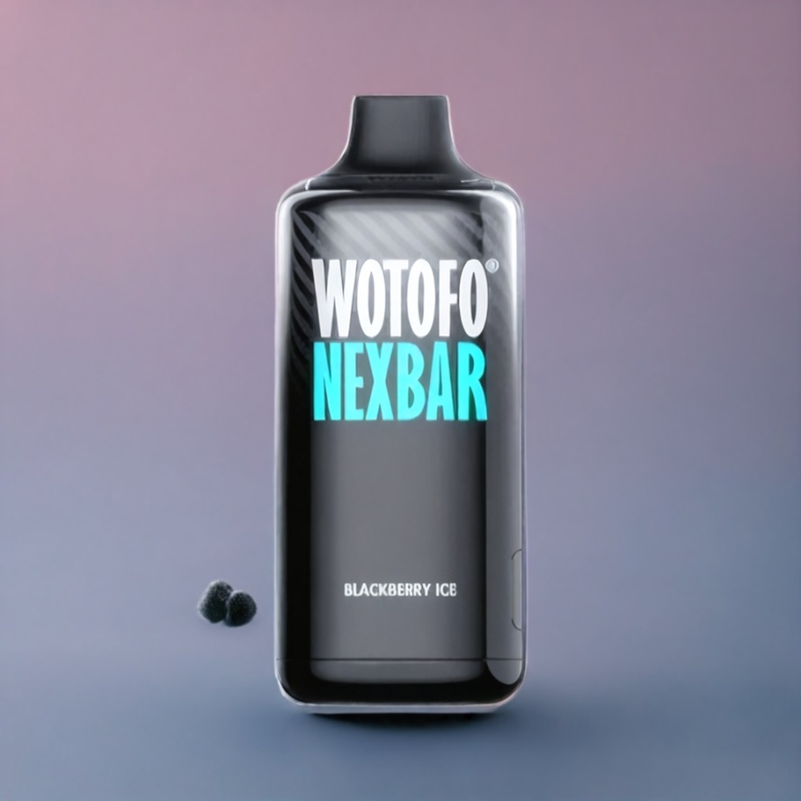 Wotofo nexBar 10000 Puffs Disposable Vape Björnbärsis svensk grossist 20ml 500mAh Type-C