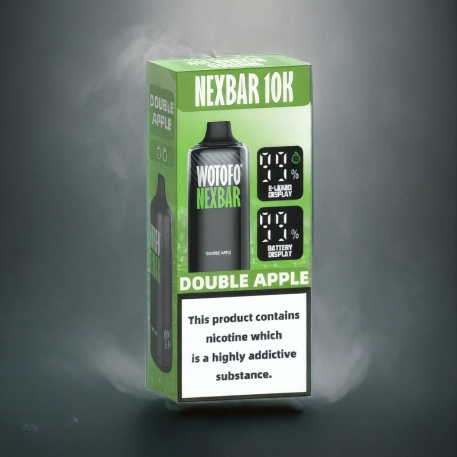 Wotofo nexBar 10000 Puffs Disposable Vape Dubbel Äpple 20ml 500mAh Type-C svensk grossist
