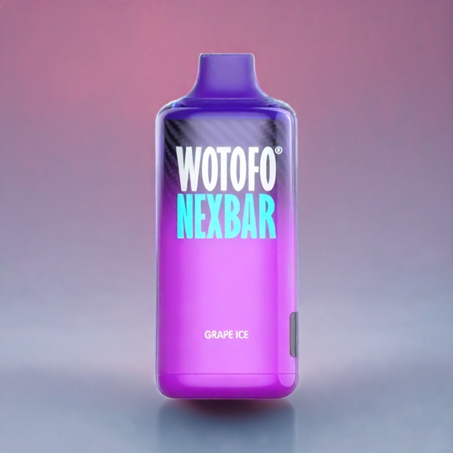 Wotofo nexBar 10000 Puffs Engångs Vape Vindruvis Is svensk grossist 20ml 500mAh Type-C