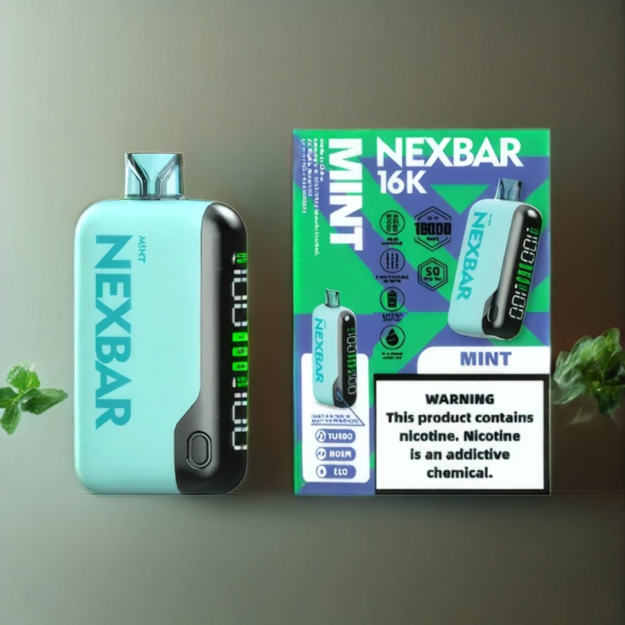 Wotofo nexBar 16000 Puffs Engångs Vape Mynta med 20ml E-Vätska & Type-C svensk grossist