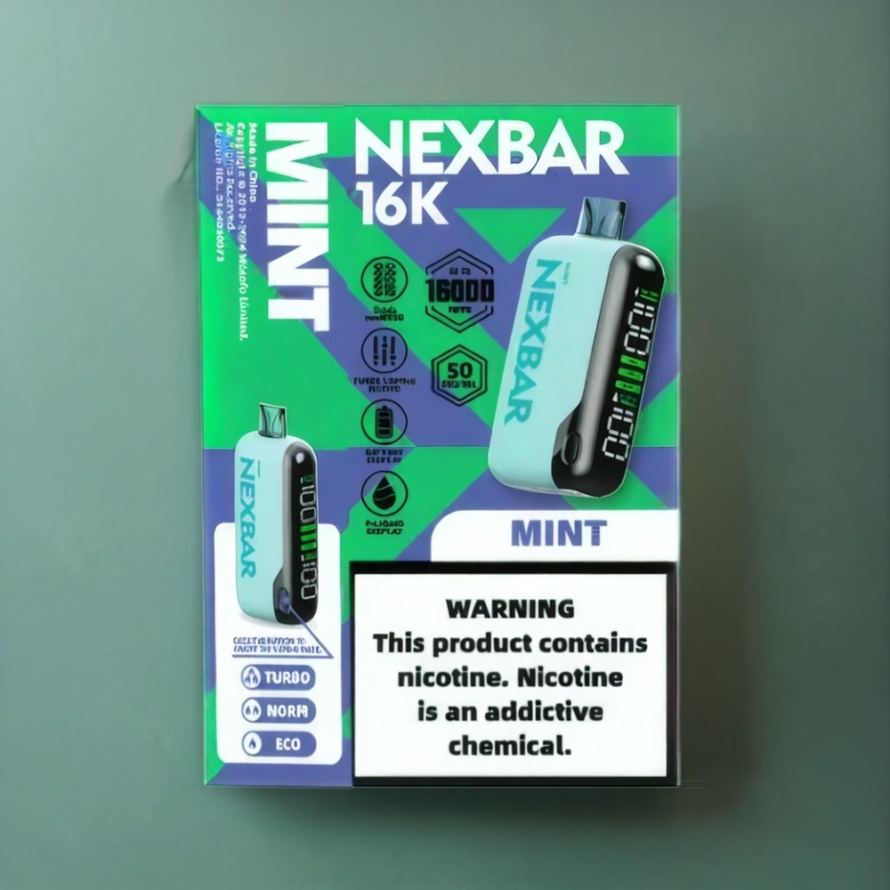 Wotofo nexBar 16000 Puffs Engångs Vape Mynta med 20ml E-Vätska & Type-C svensk grossist
