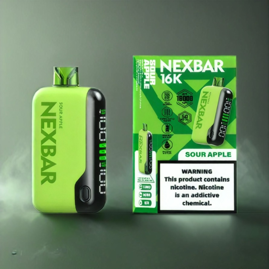 Wotofo nexBar 16000 Puffs Engångsvape Sur Äpple Svensk Grossist med 20ml & Typ-C