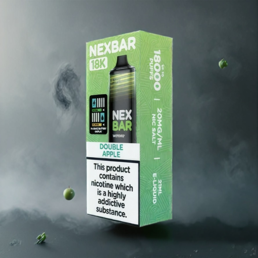 Wotofo nexBar 18000 Puffs Disposable Vape Dubbel Äpple med Dual nexMESH & Type-C – svensk grossist