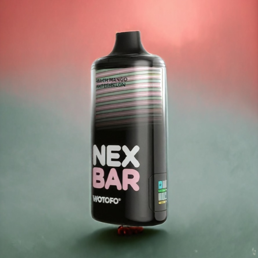 Wotofo nexBar 18000 Puffs Disposable Vape Persika Mango Vattenmelon Svensk Grossist med 21ml E-Liquid och Type-C