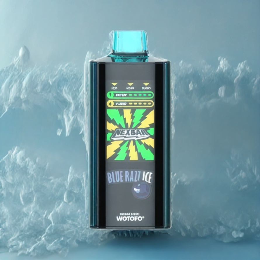 Wotofo nexBar 20000 Puffs Disposable Vape Blå Hallon Is med Dual nexMESH 24ml svensk grossist
