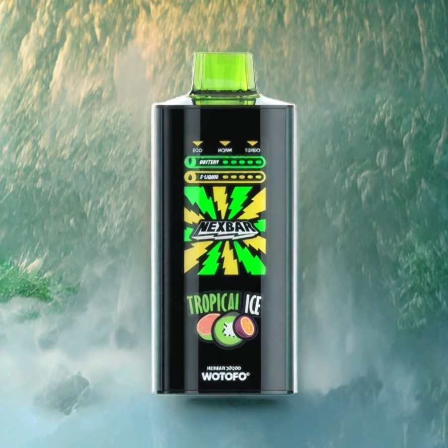 Wotofo nexBar 20000 Puffs Disposable Vape Tropisk Is med Dual nexMESH, 24ml, Type C, svensk grossist