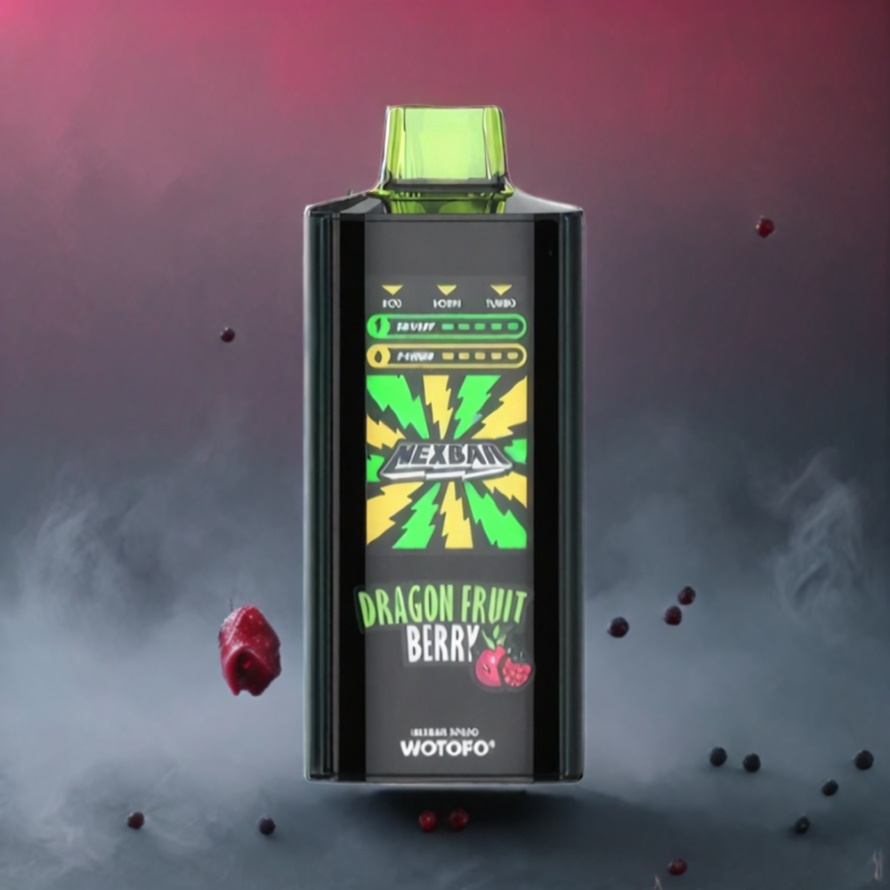Wotofo nexBar 20000 Puffs Svensk Grossist Engångs Vape Drakfrukt Bär med Dual nexMESH & Type C