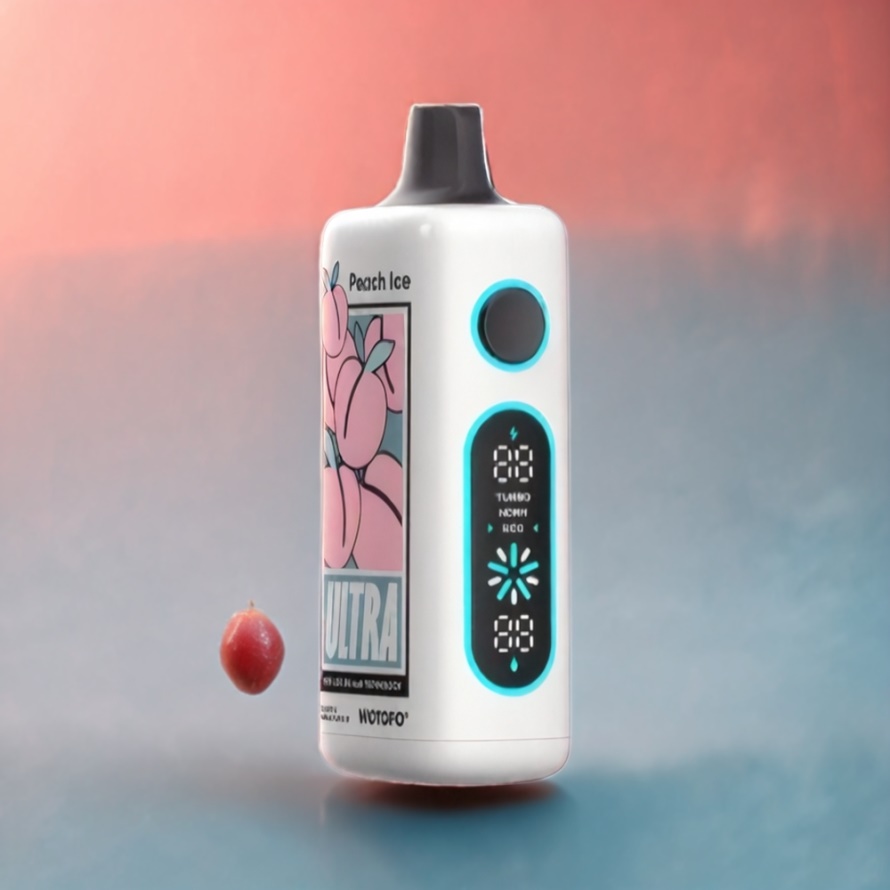 Wotofo Ultra 20000 DTL Engångs Vape Persika Is med 22ml E-Liquid & Type-C – Svensk Grossist
