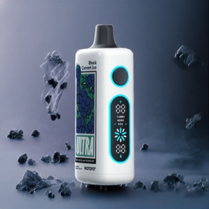 Wotofo Ultra 20000 DTL Engångs-vape Svart Vinbär Is 22ml 1000mAh svensk grossist