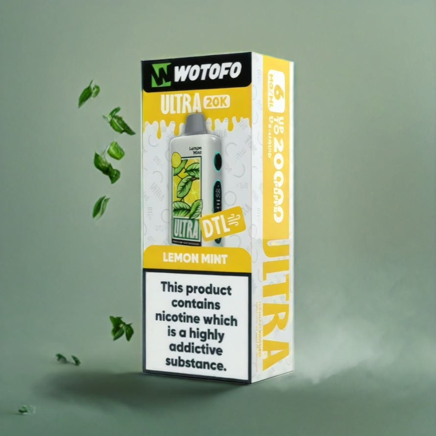 Wotofo Ultra 20000 DTL Engångsvape Citronmynta 22ml 1000mAh svensk grossist