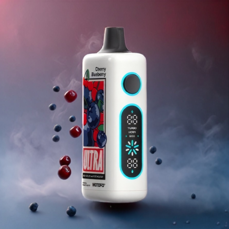 Wotofo Ultra 20000 DTL Svensk Grossist Engångs Vape Körsbär Blåbär 22ml Mesh Coil